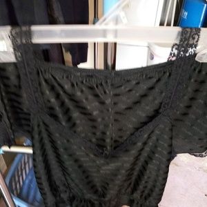 Black Camisol with Bottoms Lightly Used